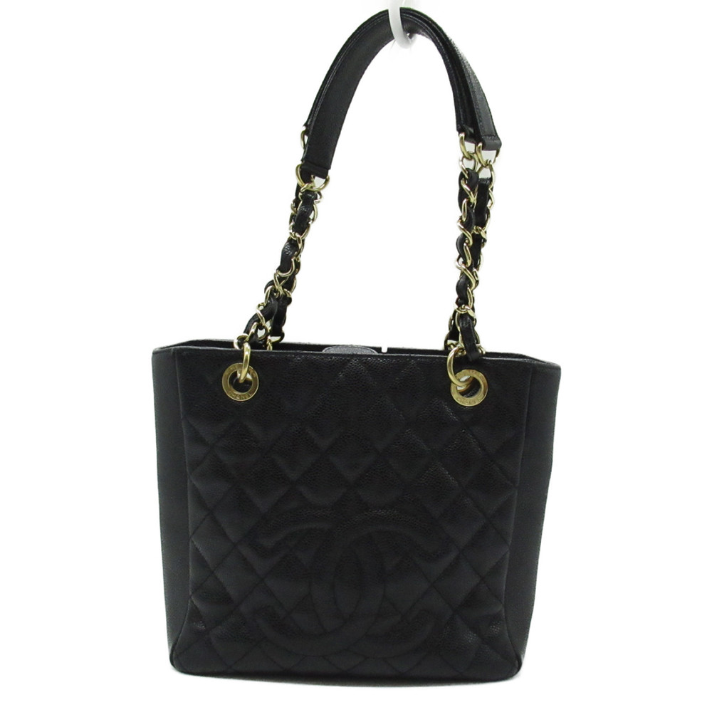 Chanel PST Tote Bag Caviar Skin Black